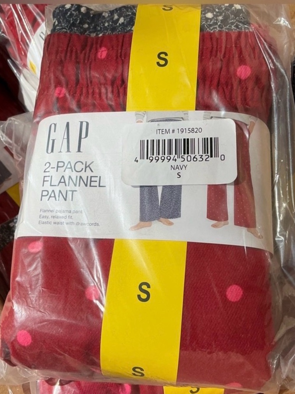 GAP Two-Pack Pajama Pants in Berry and Navy, NWT, Women’s Small - Picture 5 of 5
